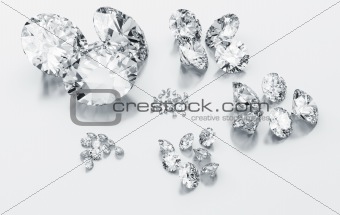 Diamonds sorted according to size