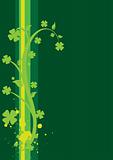 St. Patrick's Day Floral Background - vertical