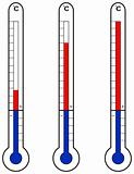 three thermometer