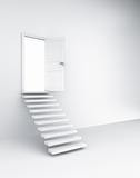 Stairs and open door
