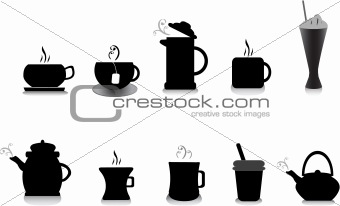 tea and coffee illustrations