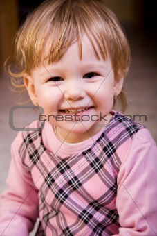 Beautiful little girl face