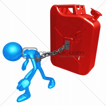 Chained To Gasoline Can