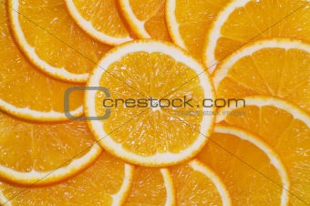 orange slices ornament