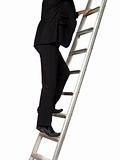 Man climbing a ladder