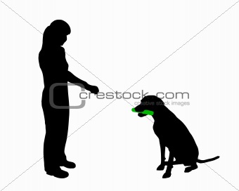 Dog training (obedience): command hold