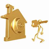 Golden House Key