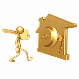 Golden House Key