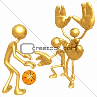 Basketball Big Hand Defense