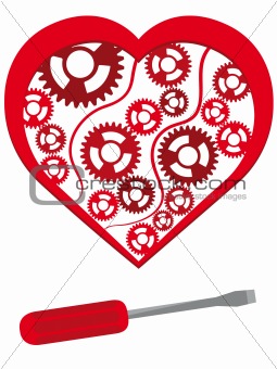 Heart with the mechanism