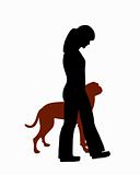 Dog training (obedience): command heel