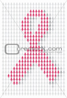 Red support ribbon