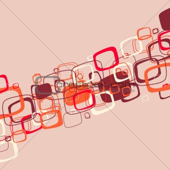 Abstract red illustration. Vector