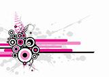 Pink abstract illustration. Vector