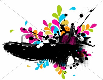 Colorful abstract illustration. Vector