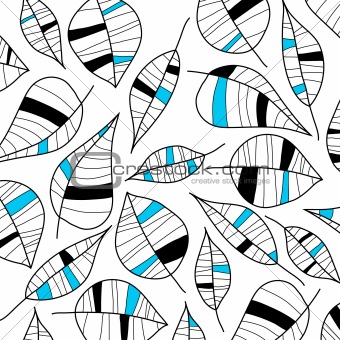 Abstract illustration of leafs. Vector