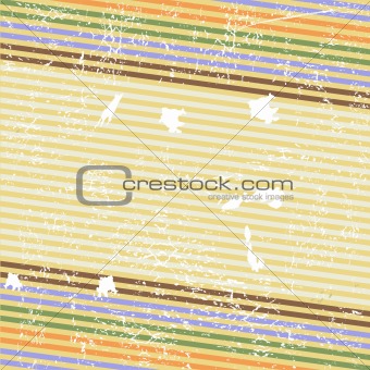 Retro striped grunge background (vector)