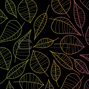 Abstract illustration of leafs. Vector