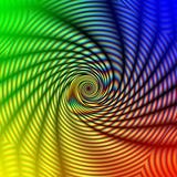 abstract rainbow concentric spiral