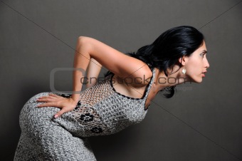 Woman posing