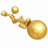 Gold Soccer Football