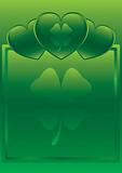 St. Patrick's Day Glossy Heart Background