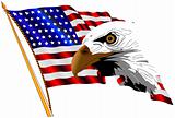 American Flag and Eagle