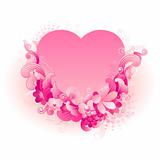 heart pink vector illustration