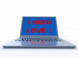 loving laptop