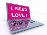 loving laptop