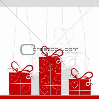 Gift boxes background for your design