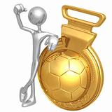Gold Medal Soccer Football Winner