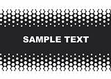 halftone background in black and white