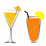 Cocktails vector illustration