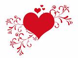 Cute valentine's day heart vector illustration