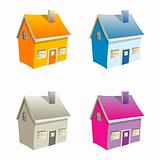 Small vector houses
