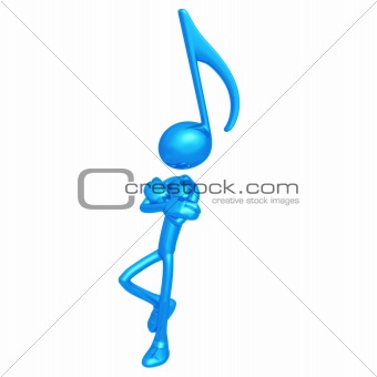 Music Note Leaning
