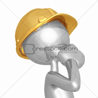 Construction Worker Thinking