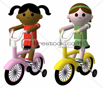 Girls on bikes