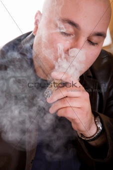 man with cigar