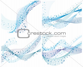 set of water backgrounds