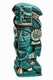Mayan deity statue from Mexico isolated