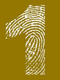 Number 1 with Fingerprint theme