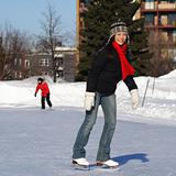 Woman skating