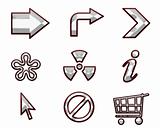 Icons for the design of site