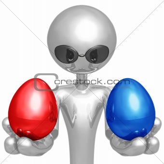 Red Or Blue Nest Egg