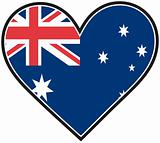 Australia Heart Flag
