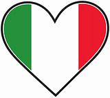 Italy Heart Flag