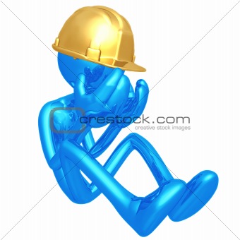 Depressed Construction Worker
