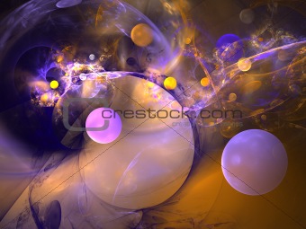 Abstract background. Orange - purple palette.